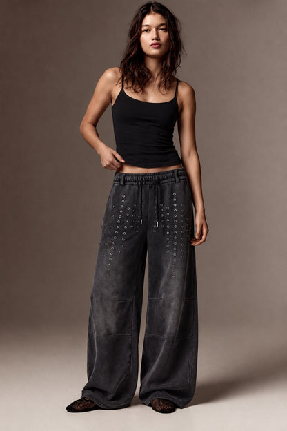 Eyelet Trousers