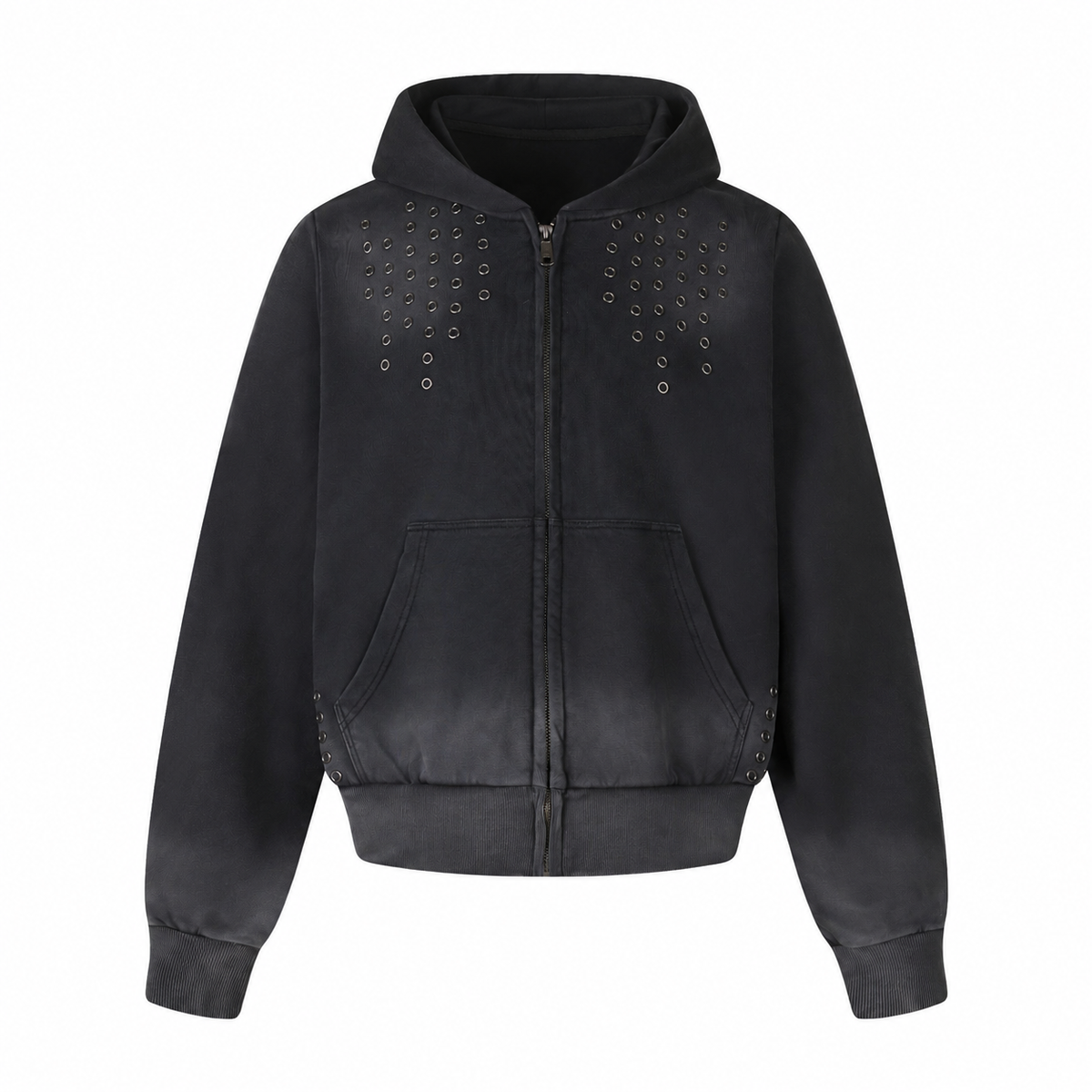 Eyelet Zip Hoodie