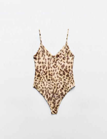 Leopard Print Bodysuit