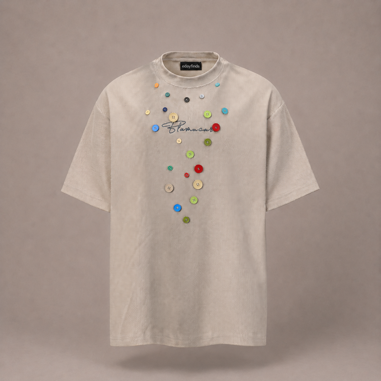 Waffle Button Tee