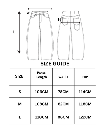 Loose Fit Washed Jeans
