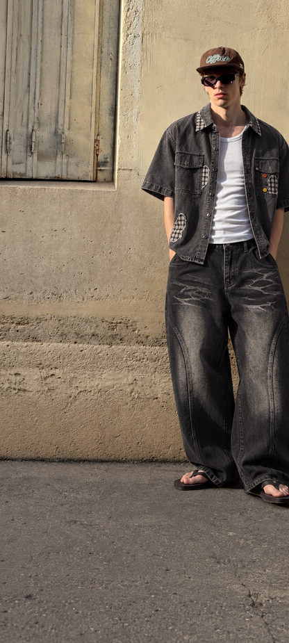 Patchwork Utility Shirt