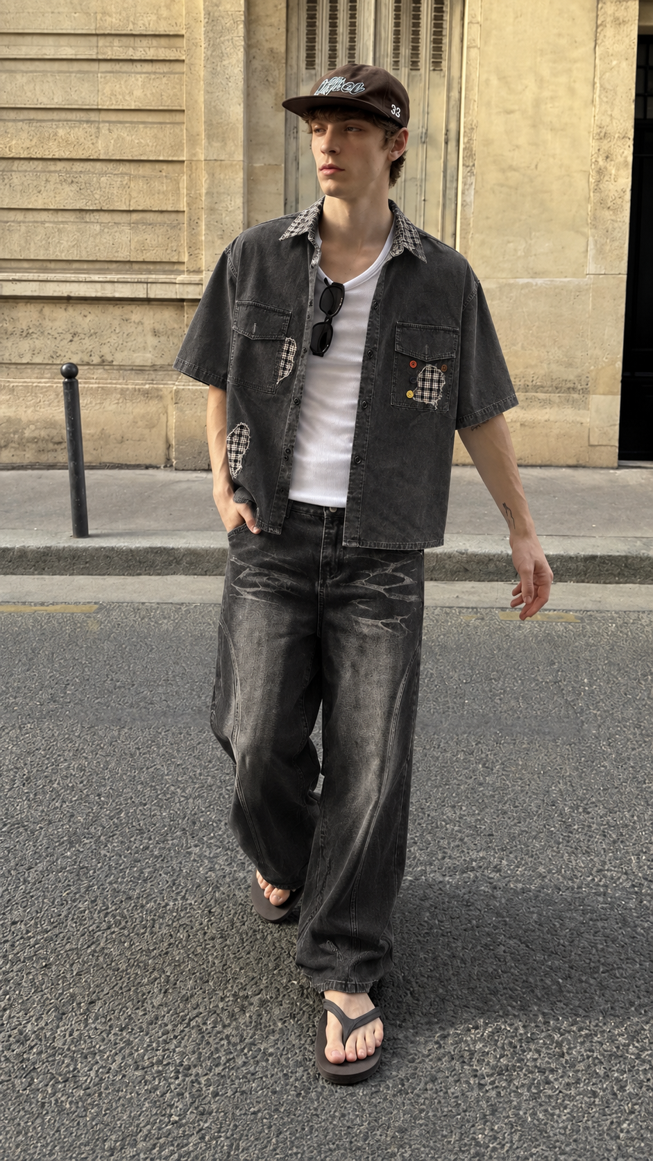 Patchwork Utility Shirt