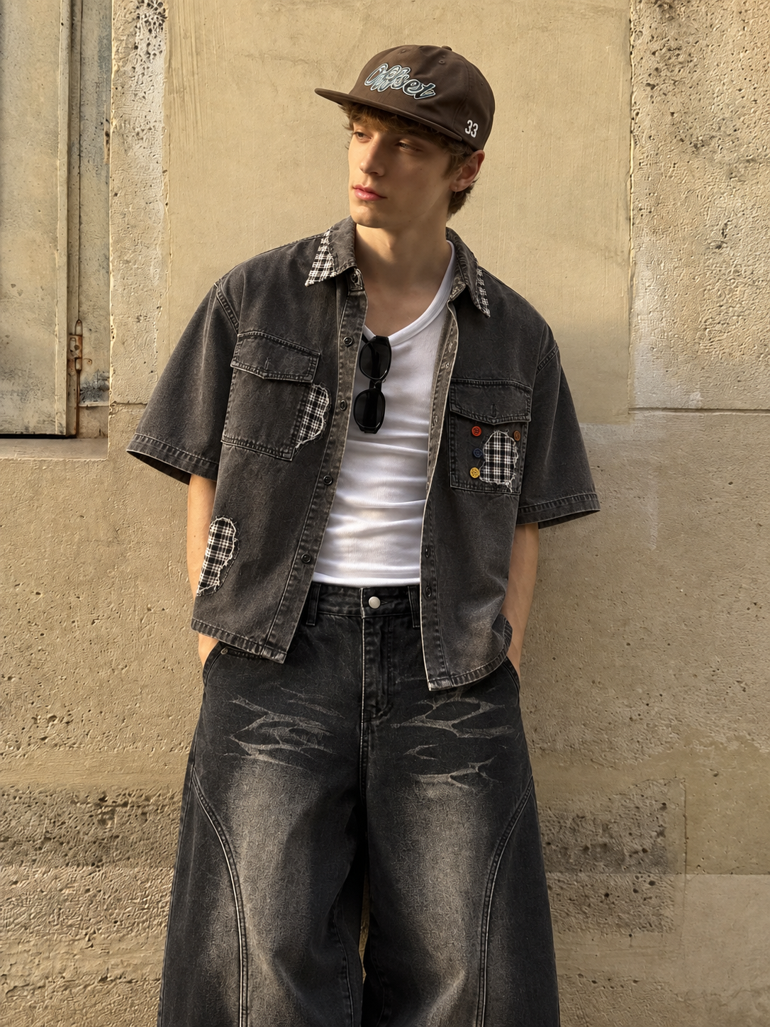 Patchwork Utility Shirt
