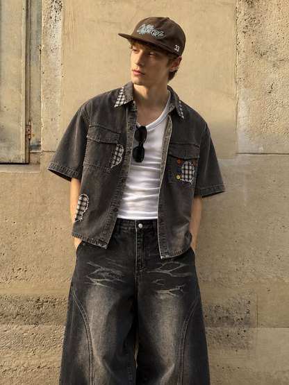 Patchwork Utility Shirt