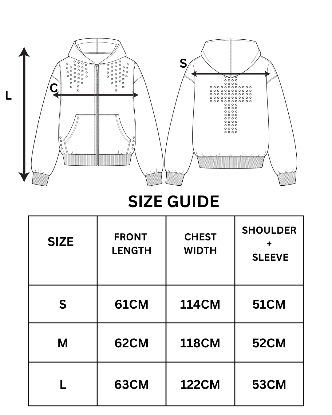 Eyelet Zip Hoodie