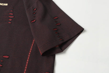 Scarline Distress Seam Tshirt