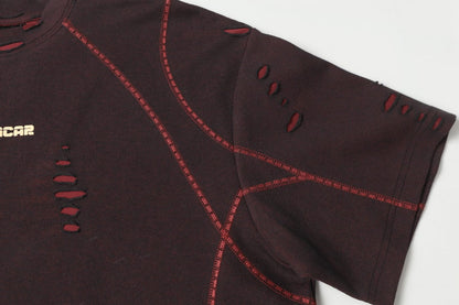 Scarline Distress Seam Tshirt