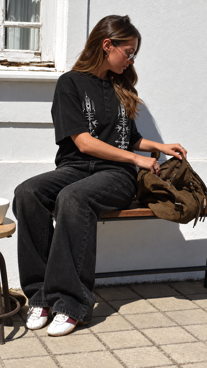 Tribal Henley Tee
