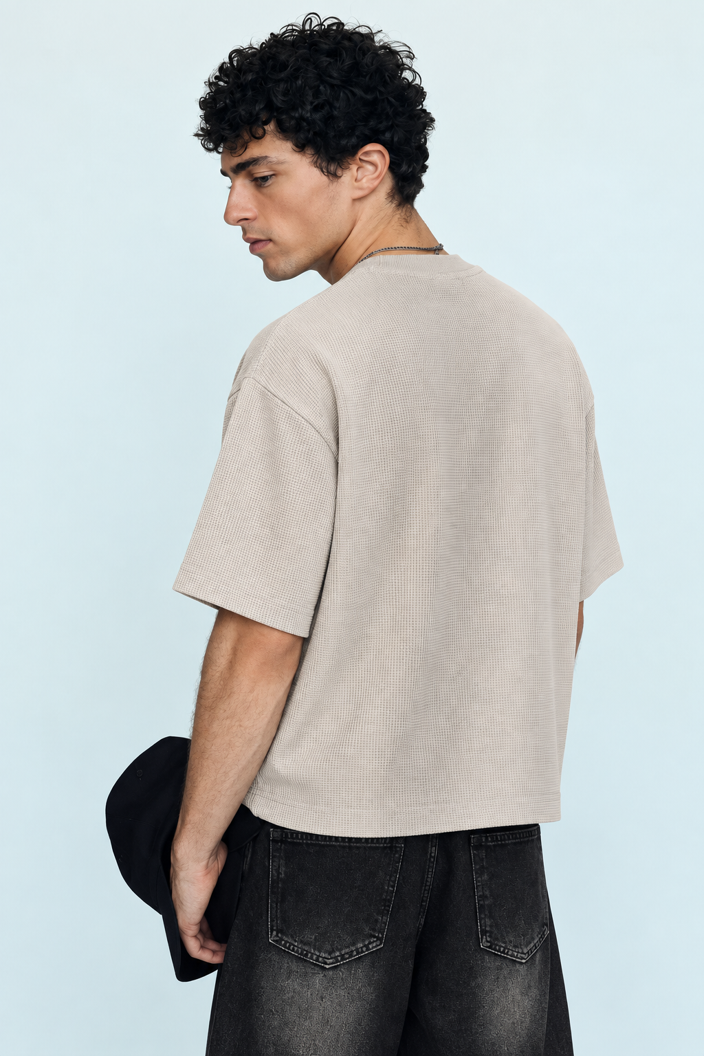 Waffle Button Tee