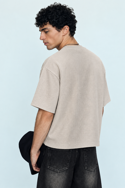 Waffle Button Tee