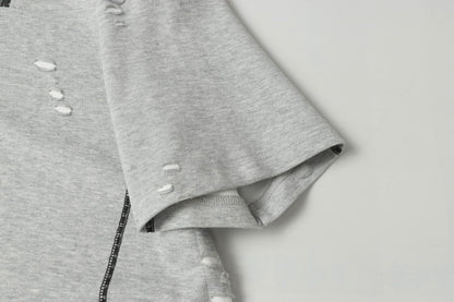 Scarline Distress Seam Tshirt