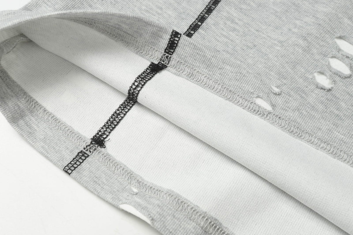 Scarline Distress Seam Tshirt