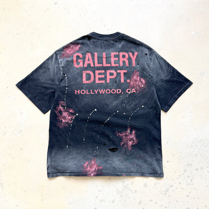 Gallery Dept. Distressed Washed Black T-Shirt