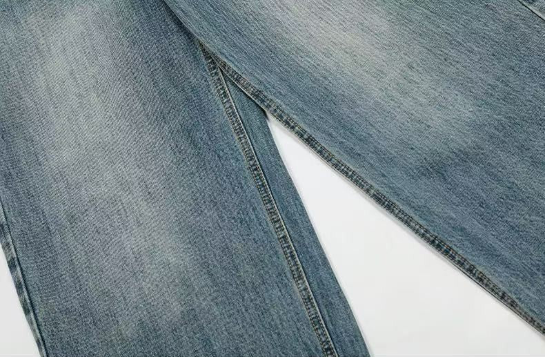 Printed Baggy Jeans