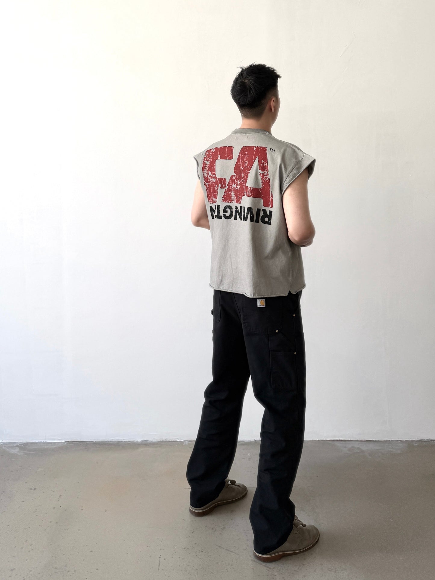 Rivington Roi Rebis Grey Minimal Graphic T-Shirt