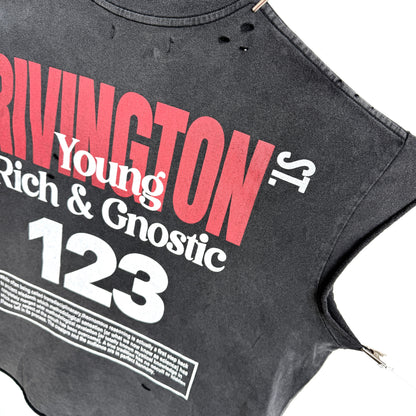Rivington 123 Distressed Washed Black T-Shirt