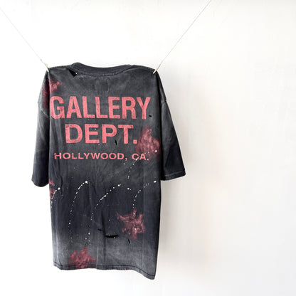 Gallery Dept. Distressed Washed Black T-Shirt