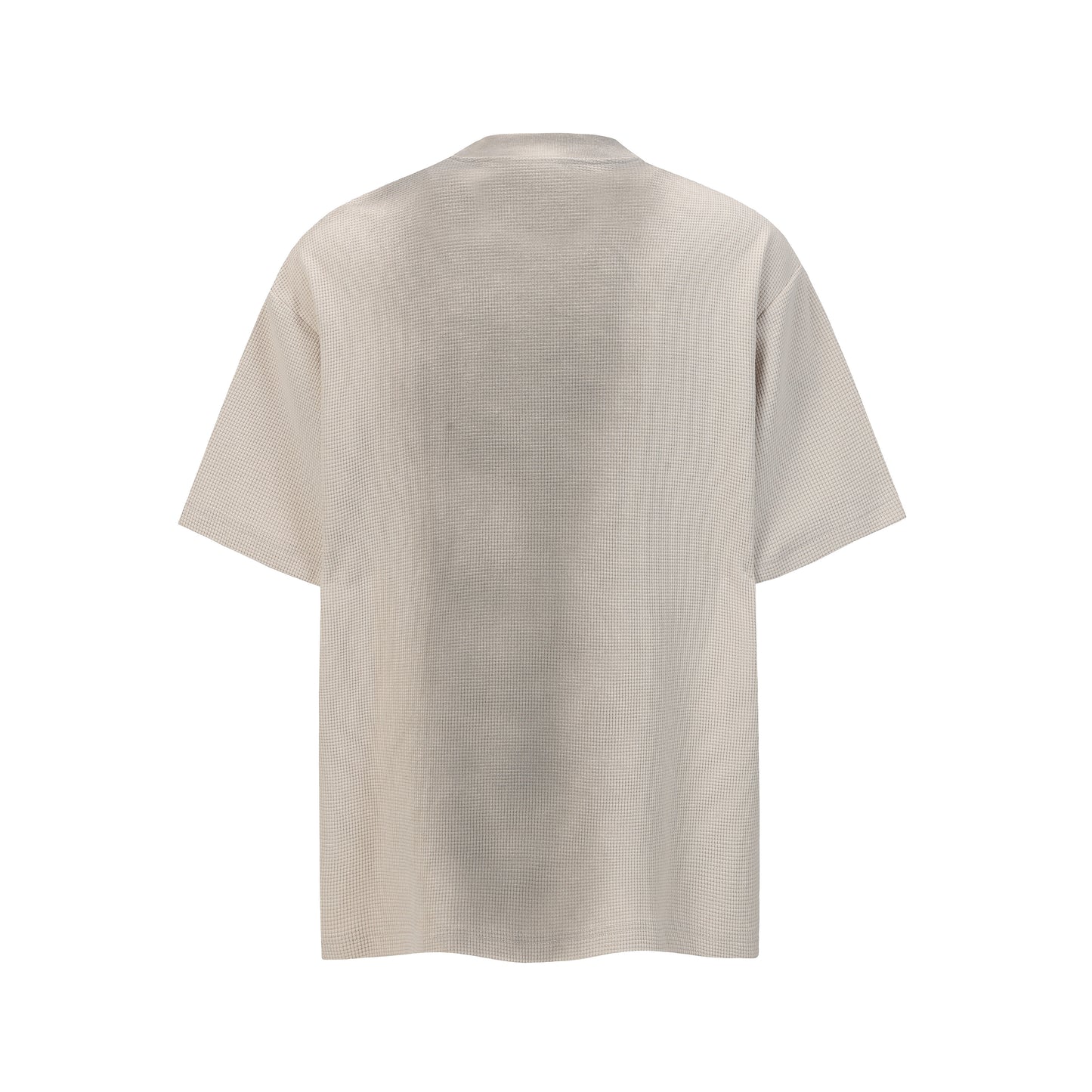 Waffle Knit Button Detail T-shirt