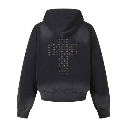 Eyelet Zip Hoodie