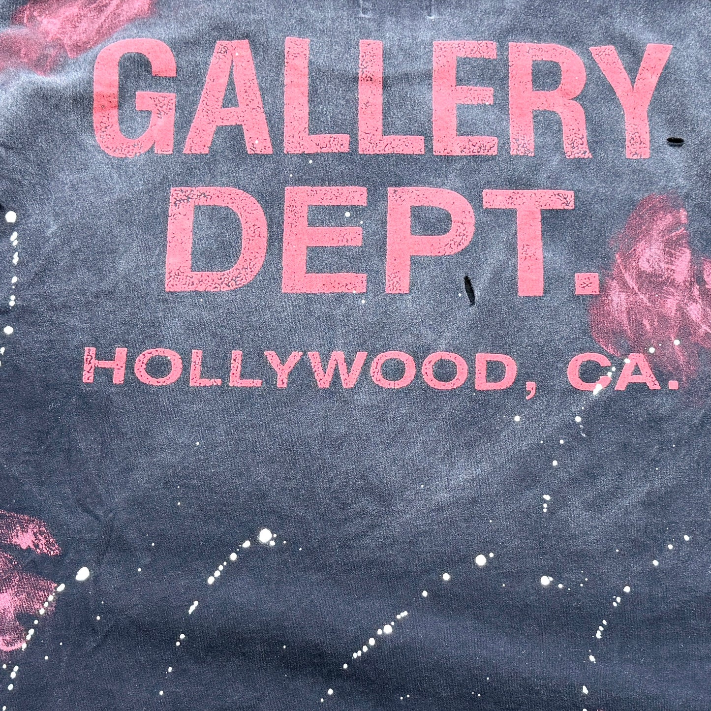 Gallery Dept. Distressed Washed Black T-Shirt