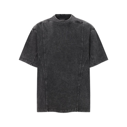 Acid Wash Seam Detail Oversized T-Shirt