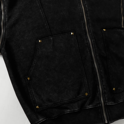 Rivet Zip Hoodie