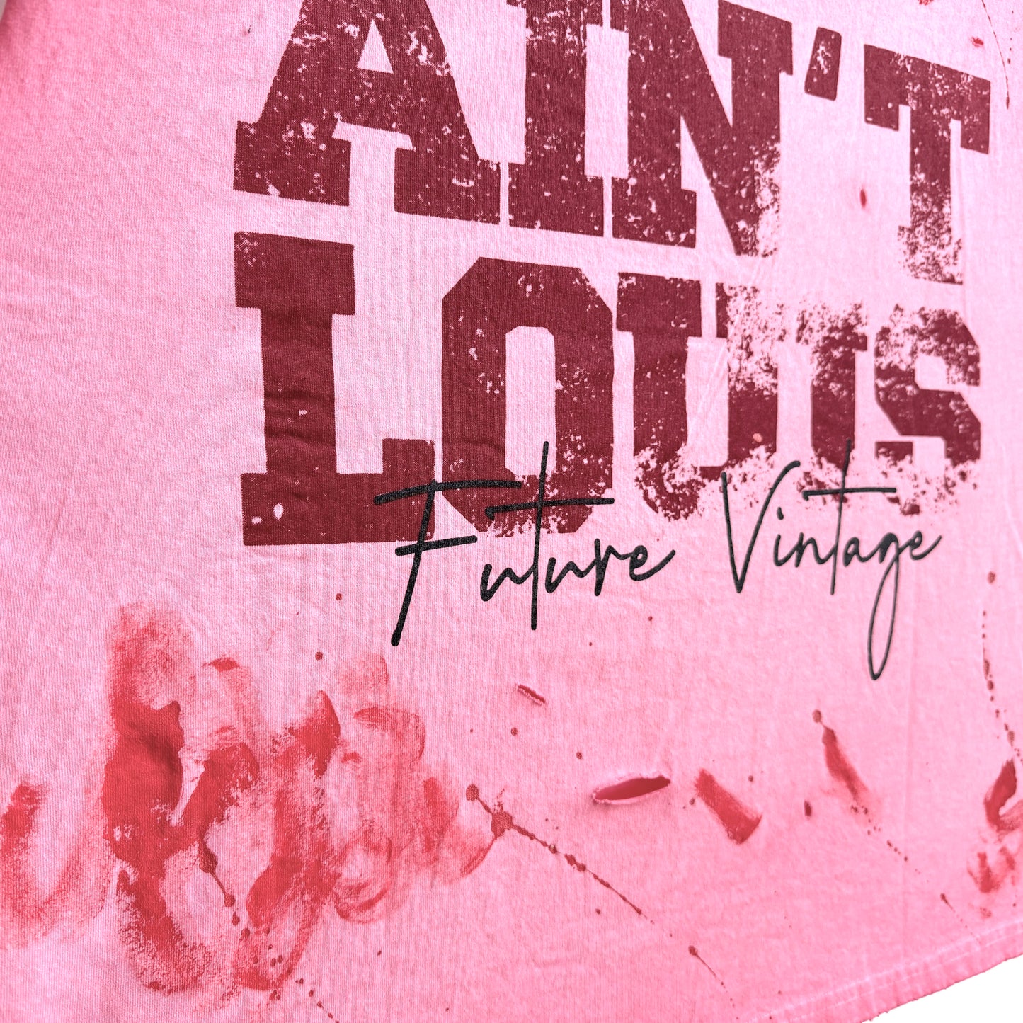 Saint Louis Raw Edge Pink Graphic T-Shirt