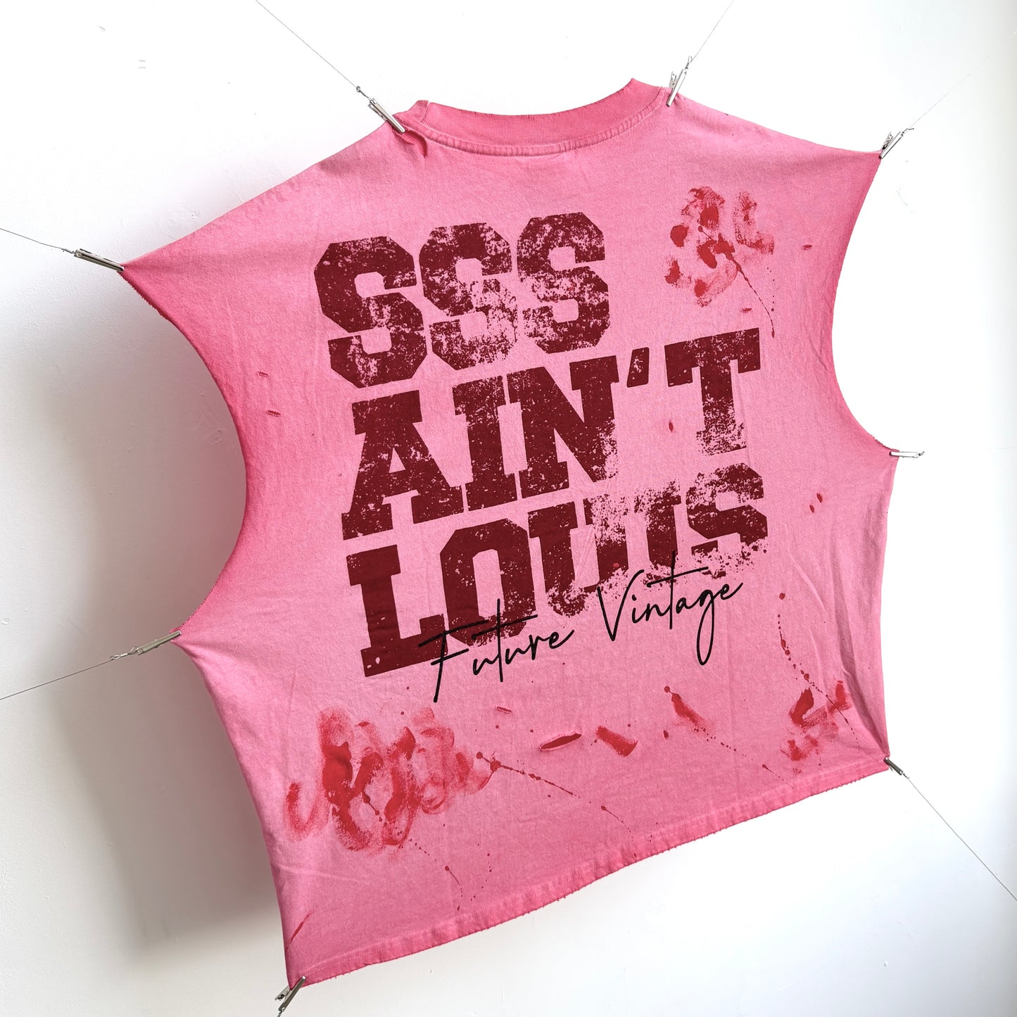 Saint Louis Raw Edge Pink Graphic T-Shirt