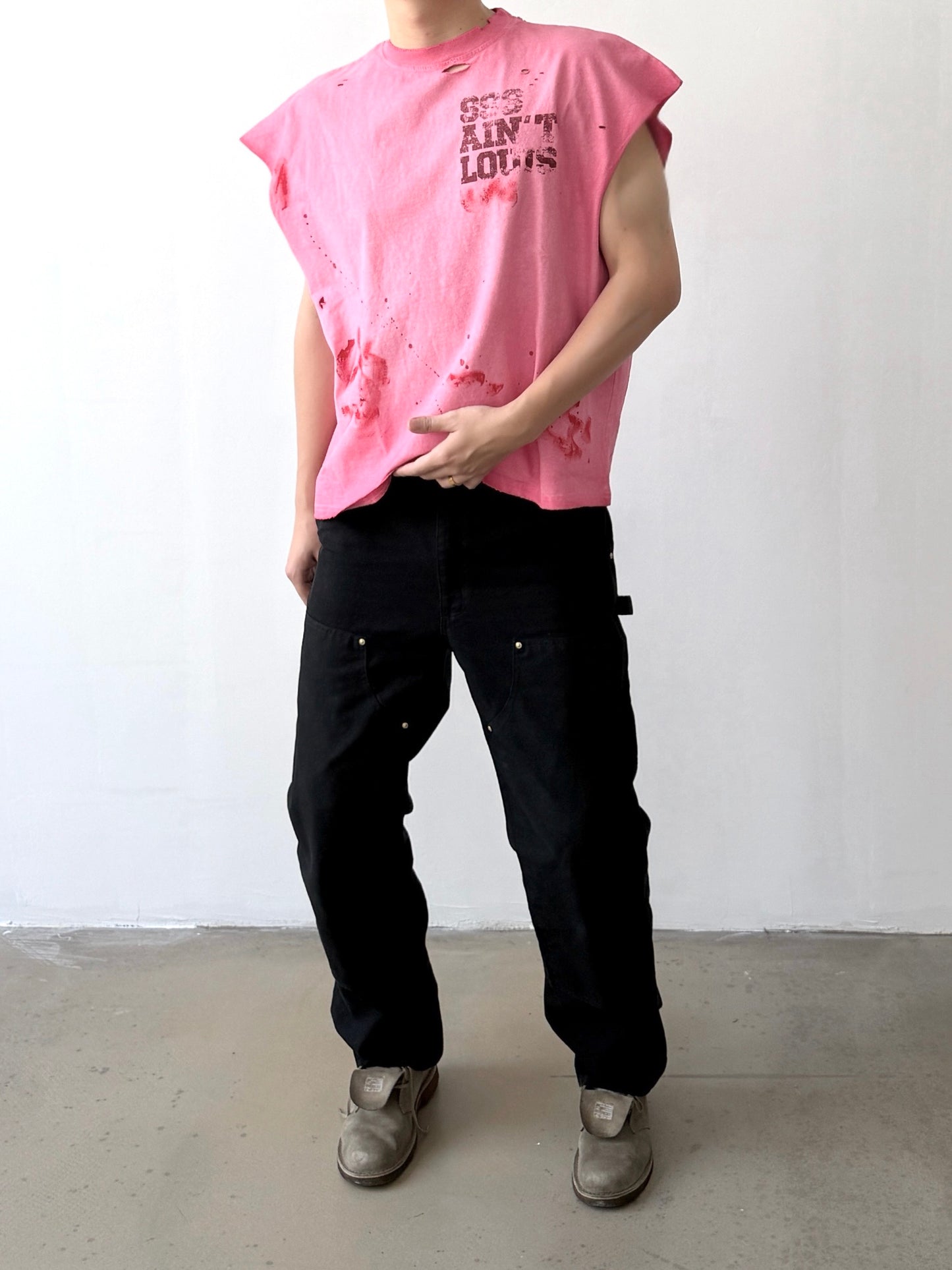 Saint Louis Raw Edge Pink Graphic T-Shirt