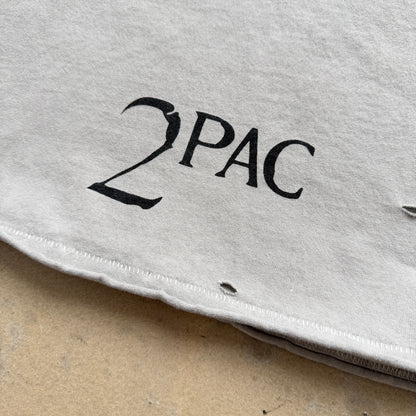 Tupac Vintage Photo Graphic Washed Grey T-Shirt