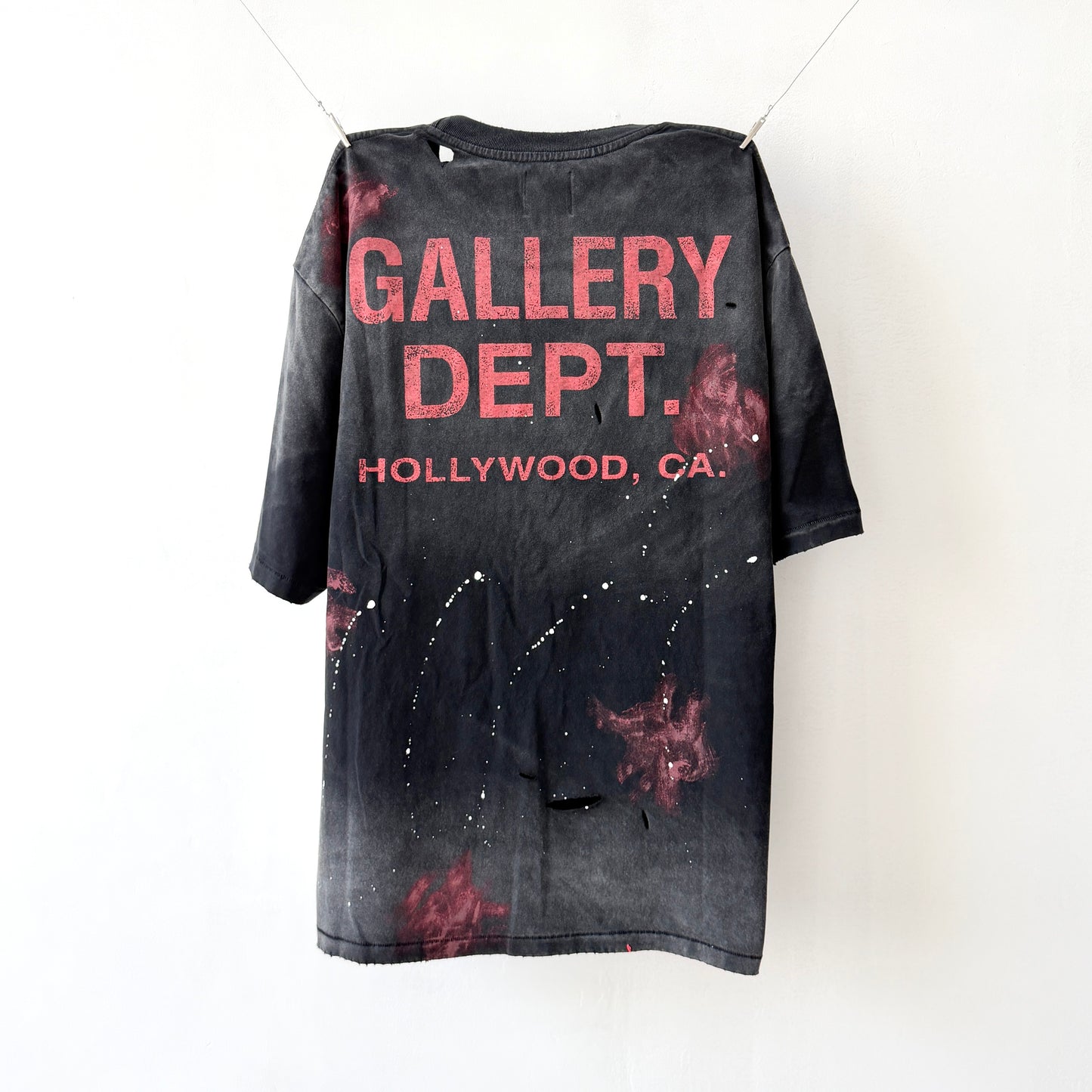 Gallery Dept. Distressed Washed Black T-Shirt