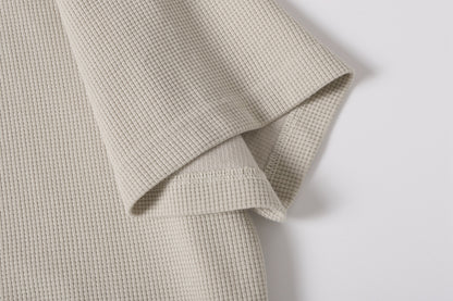 Waffle Button Tee