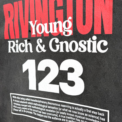Rivington 123 Distressed Washed Black T-Shirt