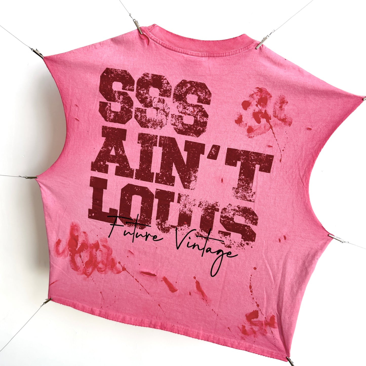 Saint Louis Raw Edge Pink Graphic T-Shirt