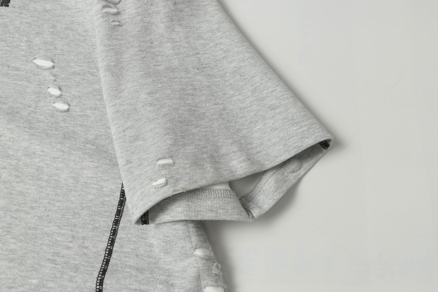 Scarline Distress Seam Tshirt