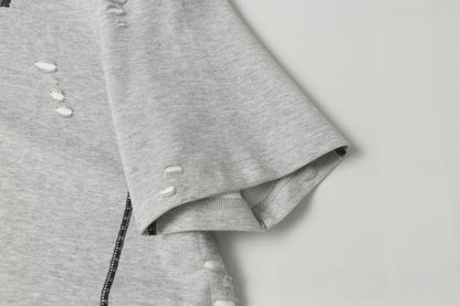 Scarline Distress Seam Tshirt