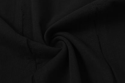 Washed Black Panel Seam Oversized T-Shirt