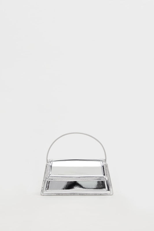 SILVER MINI CITY BAG