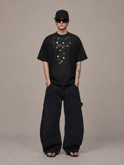 Waffle Button Tee